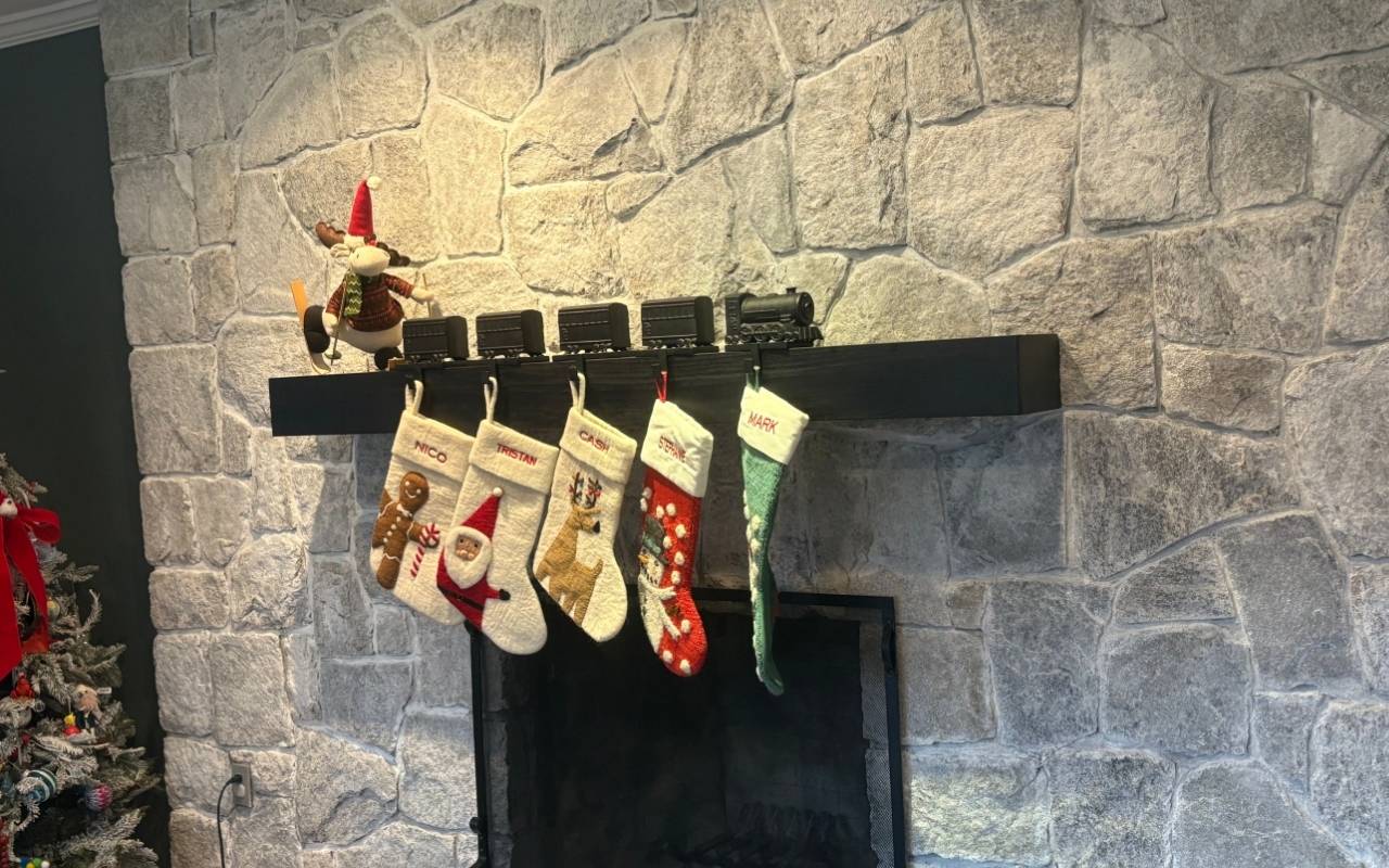 Interior holiday painting Fairfield living room refresh before guests arrive