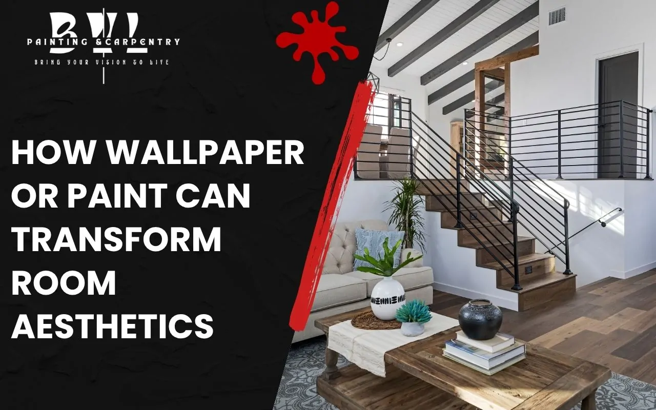 Modern living room with neutral painted walls and clean décor