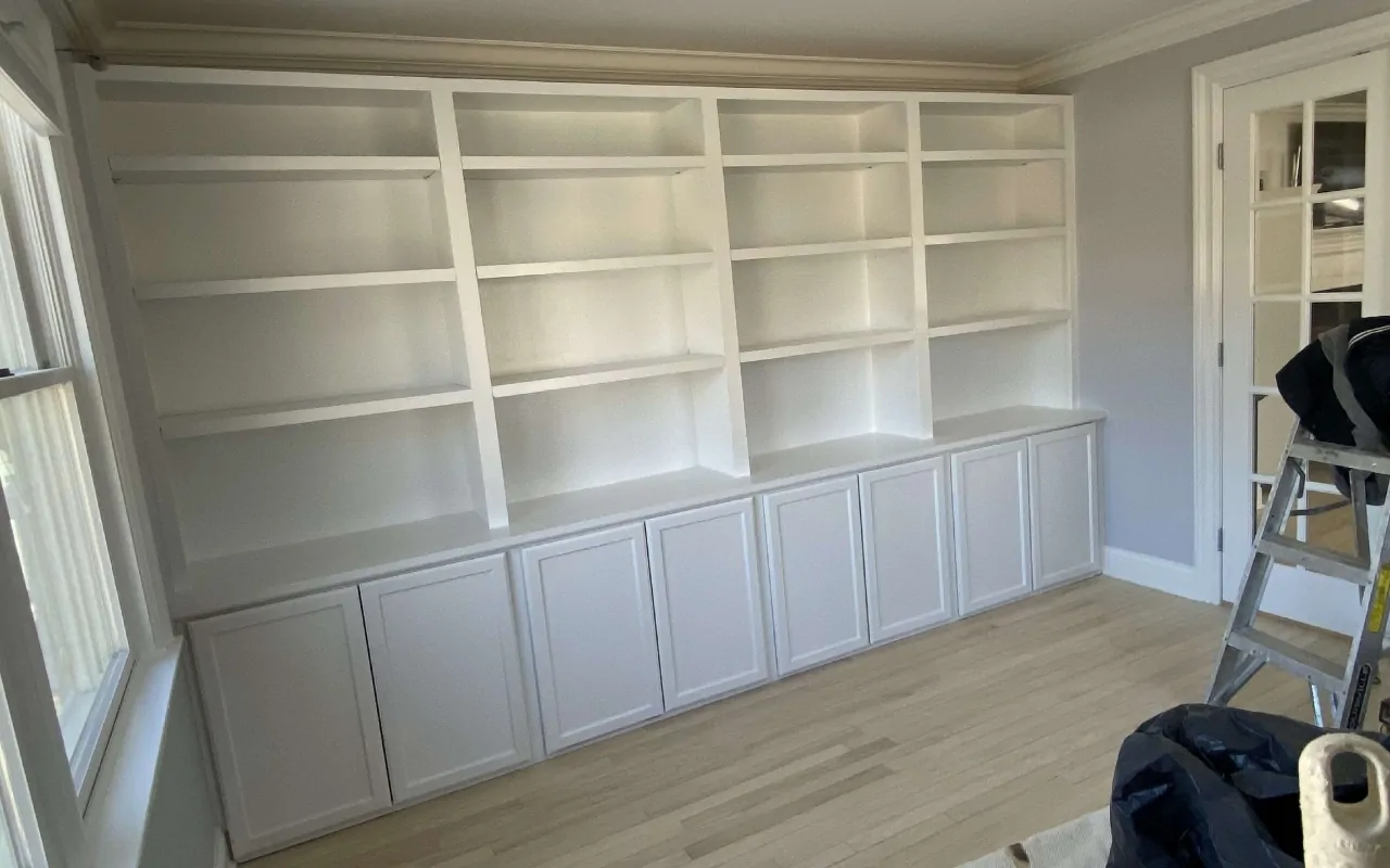 Custom carpentry living room design in South Salem